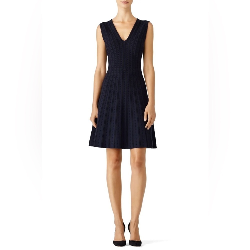 Kate Spade Navy Blue Women’s Sleeveless V-Neck Sweater Dress Size XXS - Picture 4 of 12